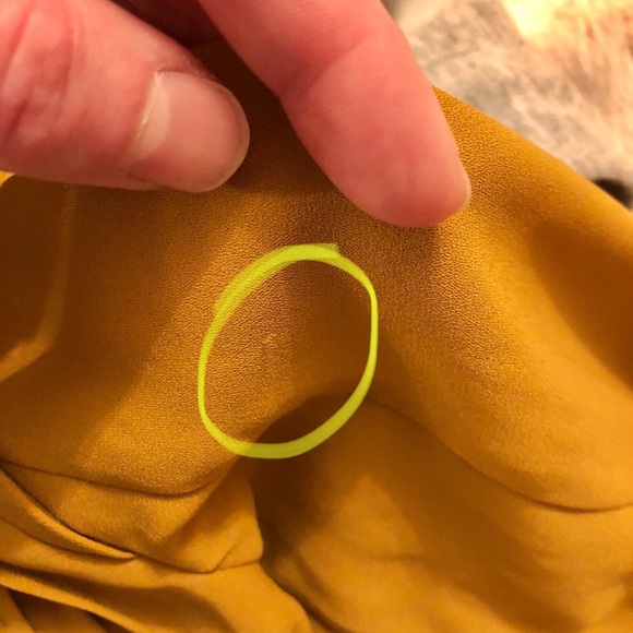 Aritzia Babaton Babydoll Blouse with pleats - caramel - Picture 10 of 12